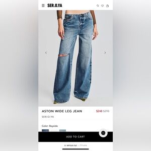SER.O.YA ASTON WIDE LEG JEANS